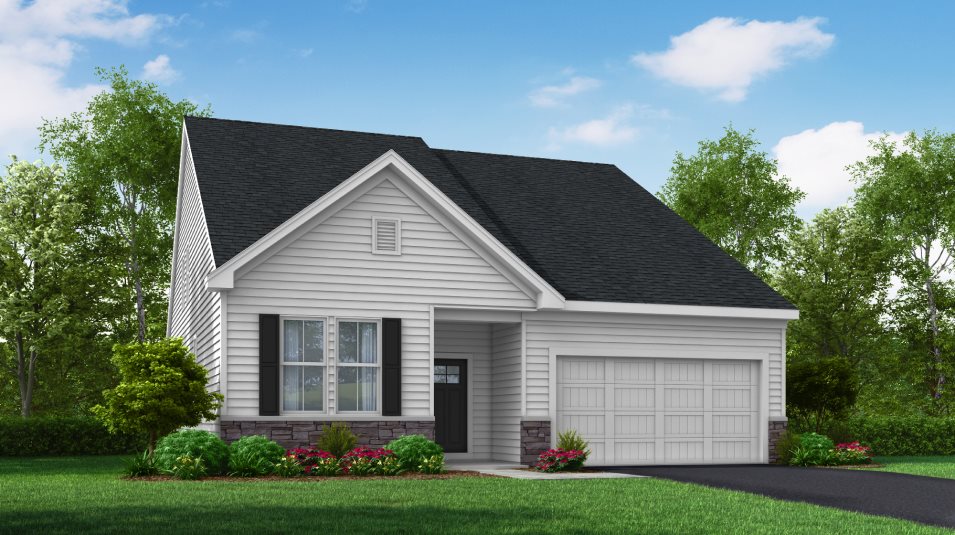 A farmhouse-inspired exterior