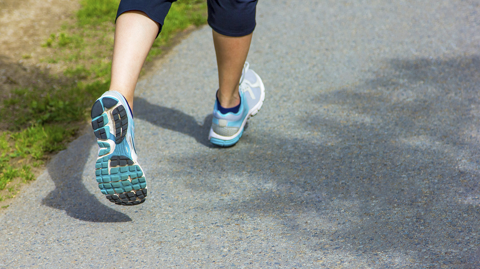 Exercise Running Pavement Woman Shoes Blue (Trail in Highland Estates)