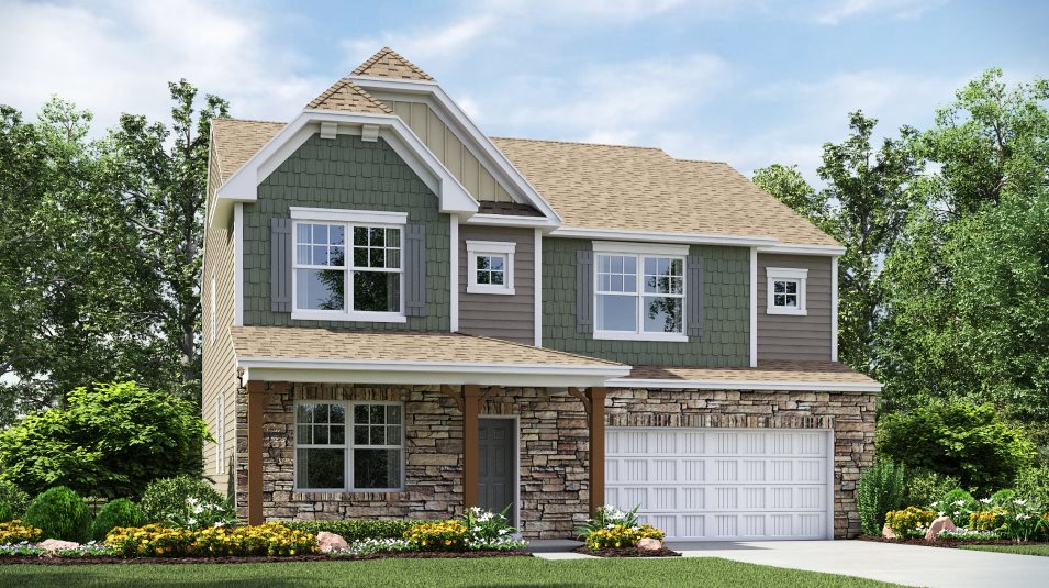 Grisham 2 Car Garage Exterior C (Grisham at 543 Peach Farm Path, Enclave)