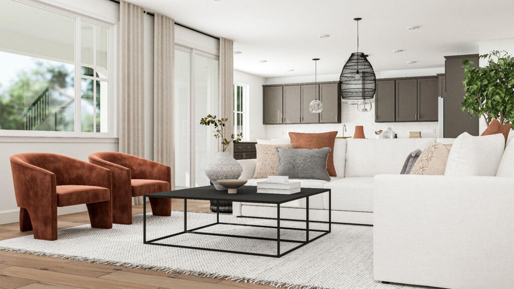get the look rust revival living room