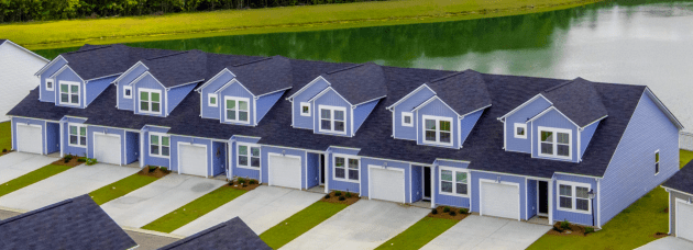 Exterior of multi-family home