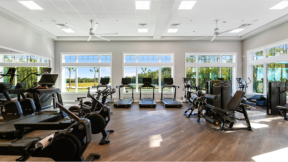 Stillwater fitness center equipment and windows