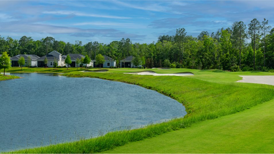Water and landscaped grounds at Stillwater