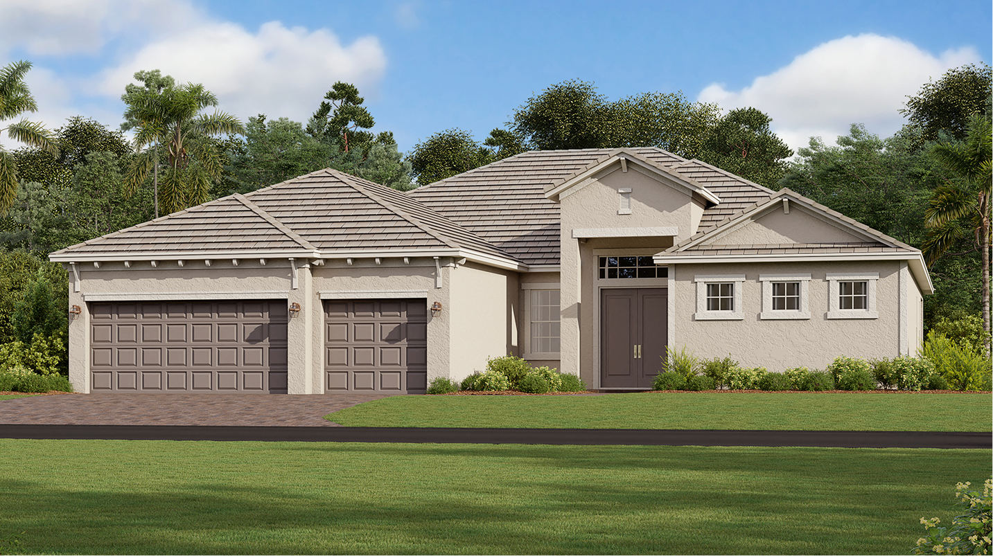 2650 Lennarat South Gulf Cove Sunset Elevation F (Sunset at 20104 Everwood Dr, Estate Homes)
