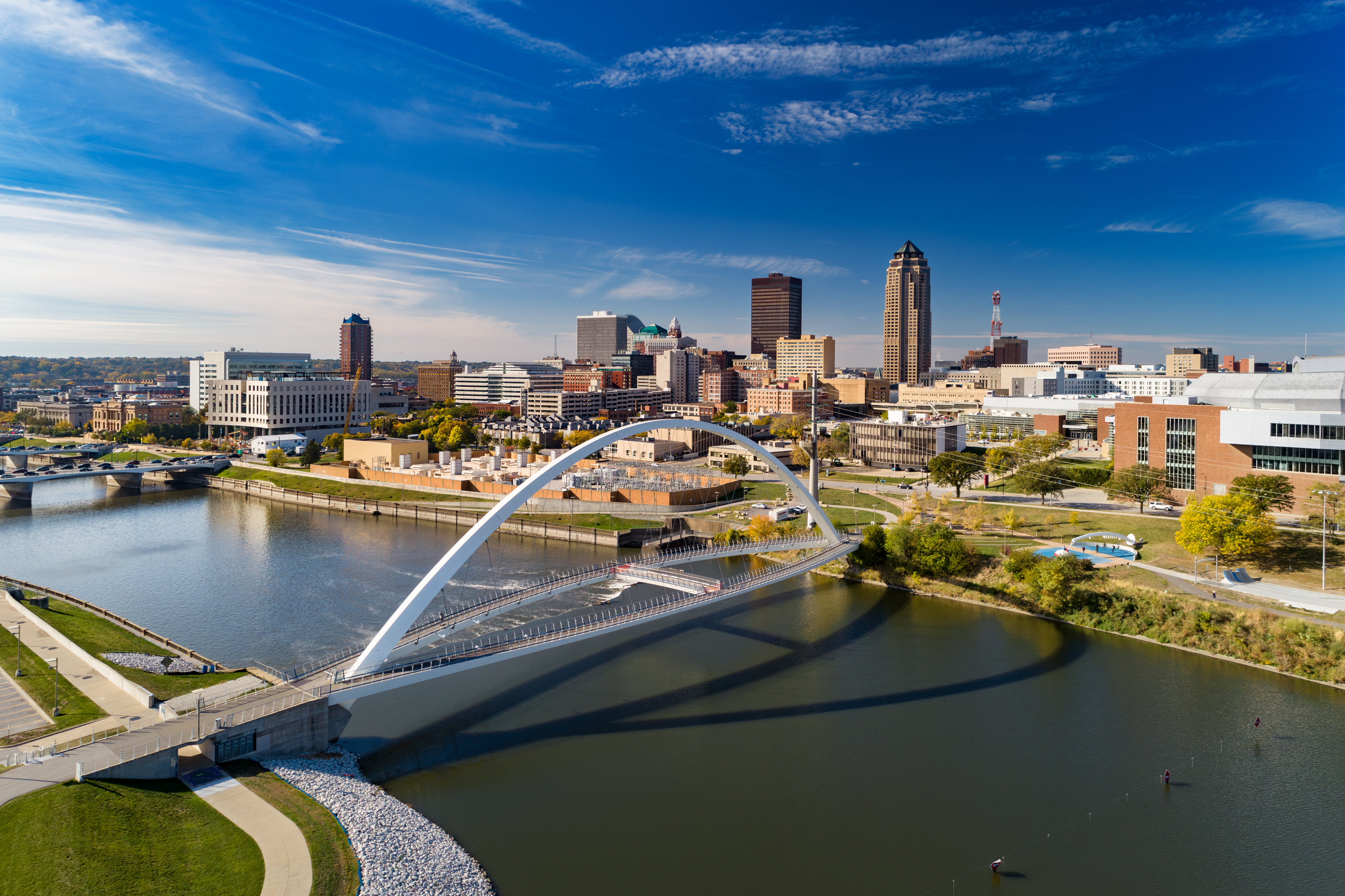 Des Moines Cityscape Skyline