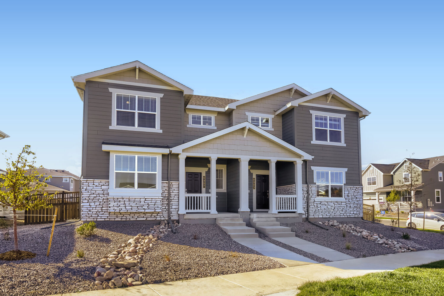 6407 Red Willow Dr Exterior Front (Vibrant II at 6407 Red Willow Drive, Paired Homes A)