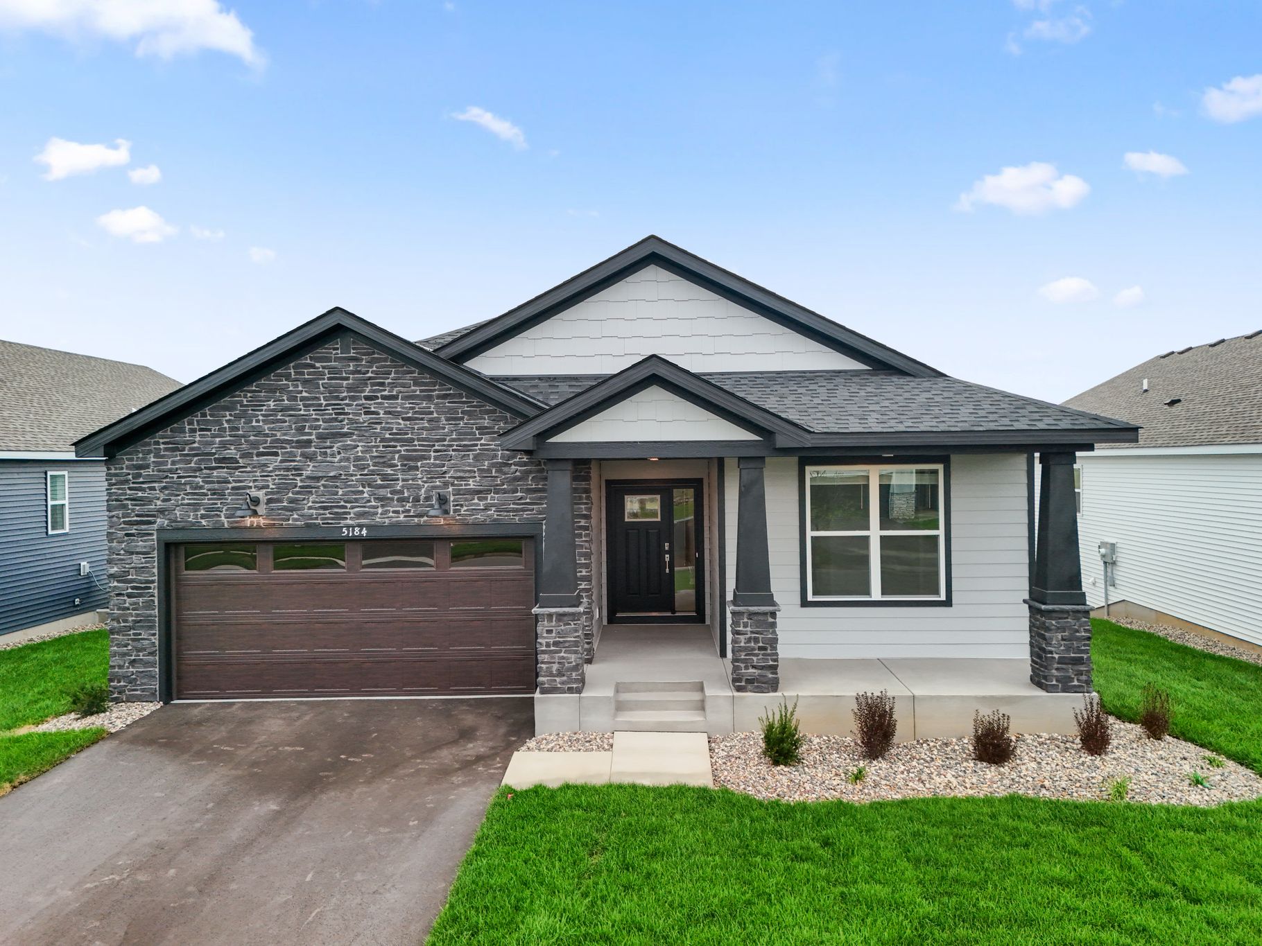 2 Westwind Corsica QMI H S3522 Front Yard 1of2 F1 (Salem at 5184 Long Pointe Bay, Lifestyle Villa Collection)
