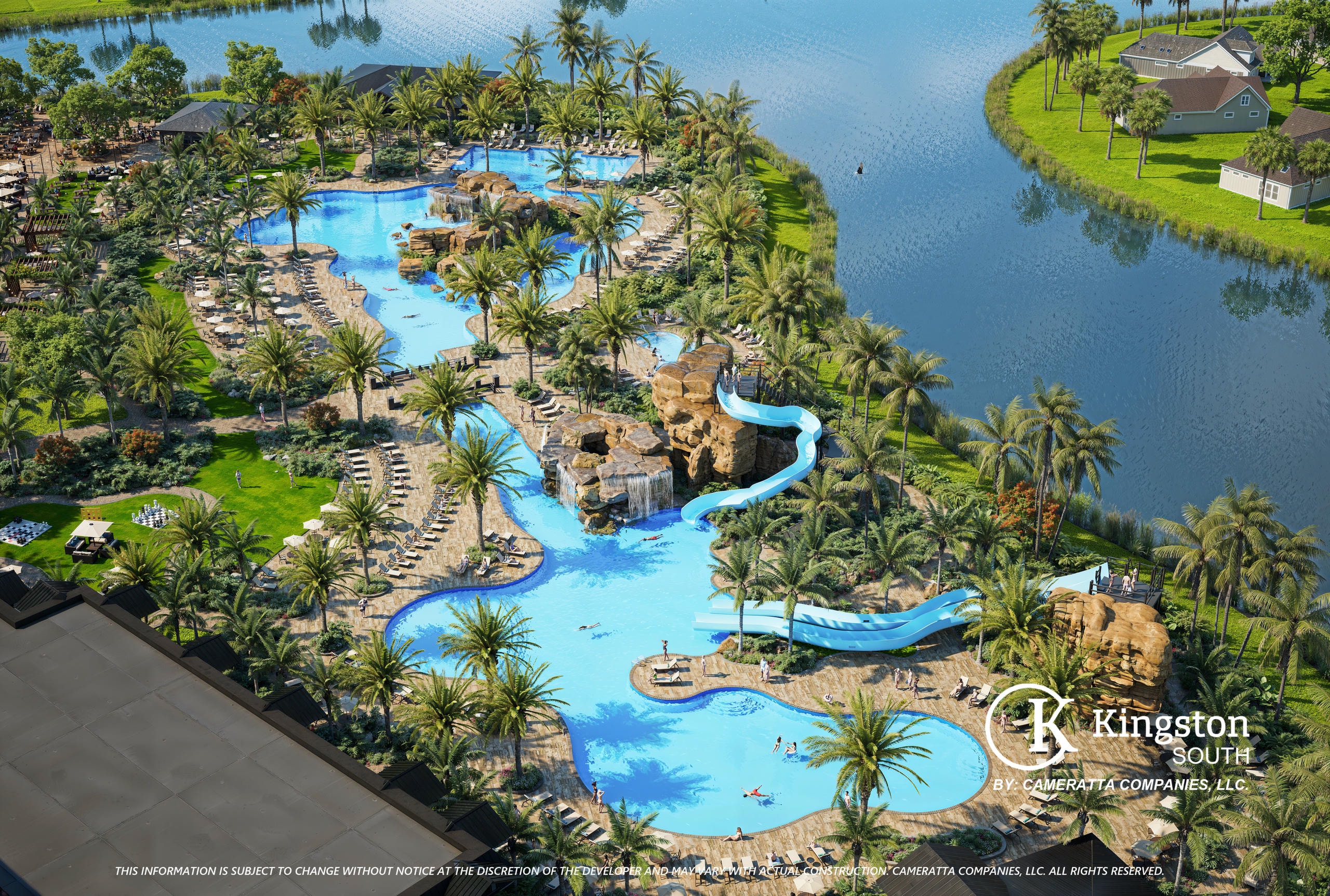 Resort style pool