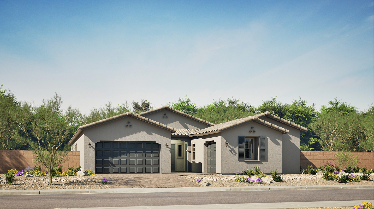 5090 Destiny Saddleback Sierra Spanish Colonial A (Sierra Plan 5090 at 13175 W SAND FLOWER DR, Destiny)